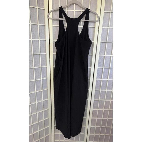 ATHLETA Presidio Traveler Black High Lo Lagenlook Minimalist Relaxed Dress Small - Picture 3 of 13